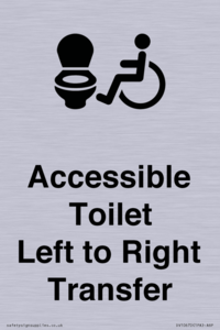 Accessible Toilet with Left to Right Transfer